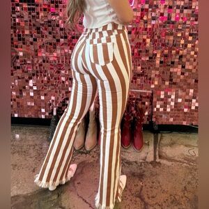 FARRAH BROADWAY GIRL STRIPED FLARES